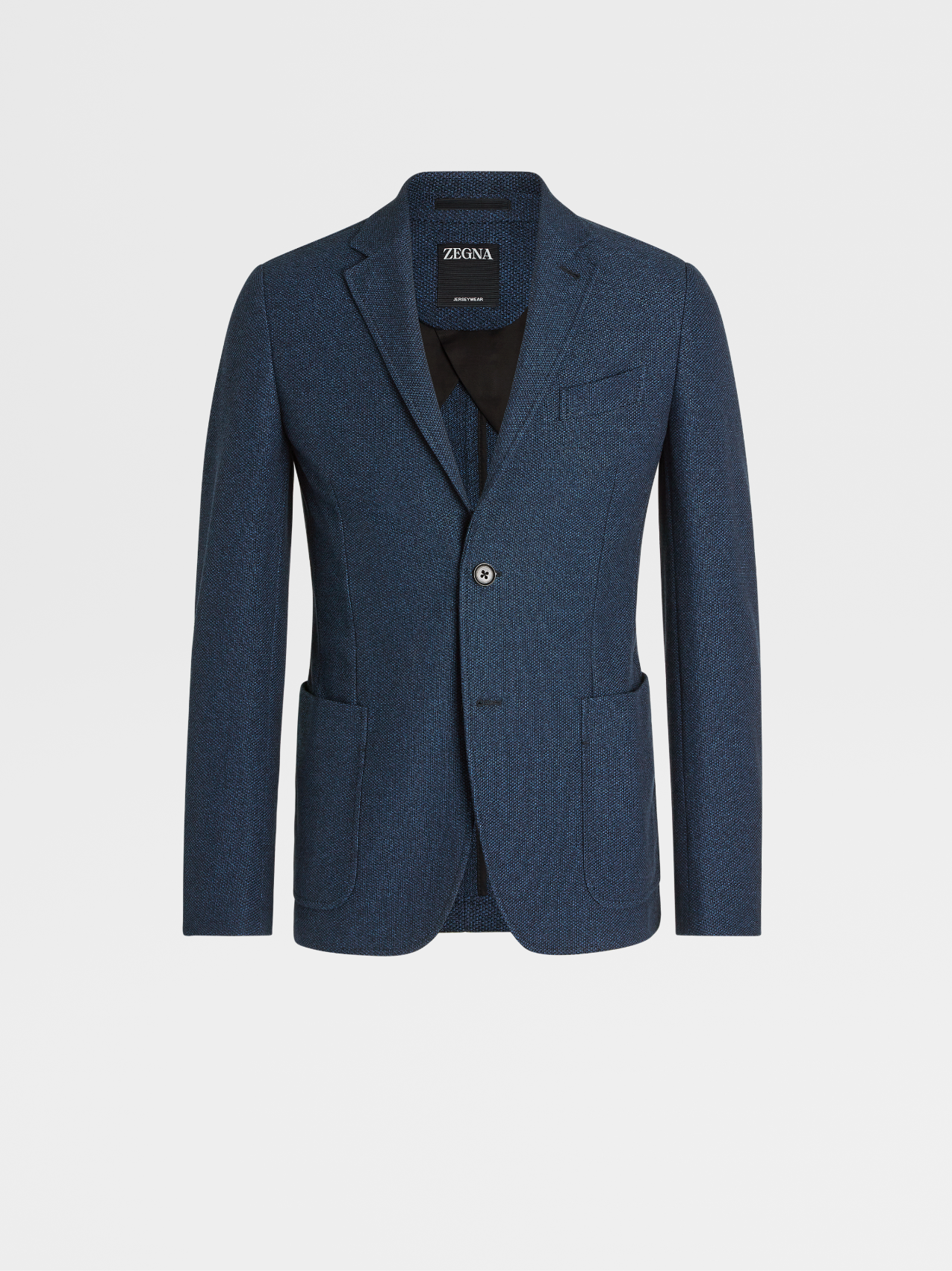 Utility Blue Jerseywear Cotton Shirt Jacket